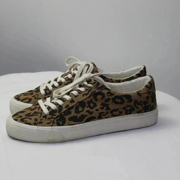 Madewell cheetah animal print sneakers size 9 - Picture 2 of 13